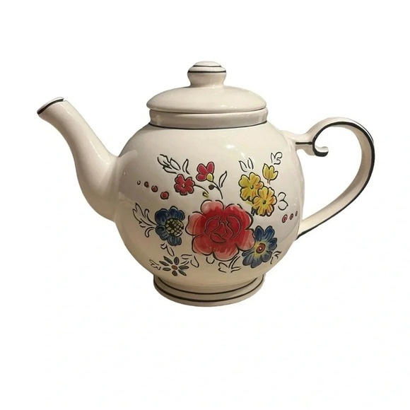Anthropologie Molly Hatch Tea Pot with Lid - Picture 1 of 9